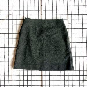 Uniqlo Dark Grey Lined Wool Mini Skirt